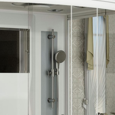 Душевая кабина Radomir Диана 2 139x108 1-05-1-0-0-0650 профиль Белый стекло прозрачное