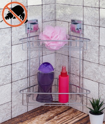 Полка корзина Tekno-tel EF257 угловая Хром