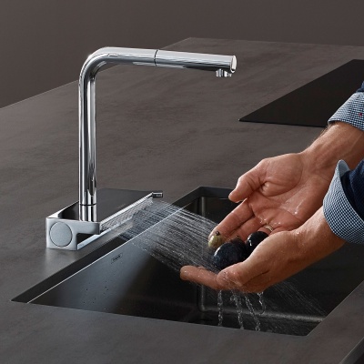 Смеситель для кухни Hansgrohe Aquno Select M81 73836000 Хром