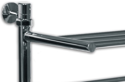 Водяной полотенцесушитель Ника Classic ЛП/ВП 100x40 с полкой Хром