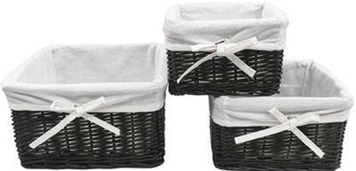 Корзина для белья WasserKRAFT Alme 30x30x18 WB-150-M Коричневая