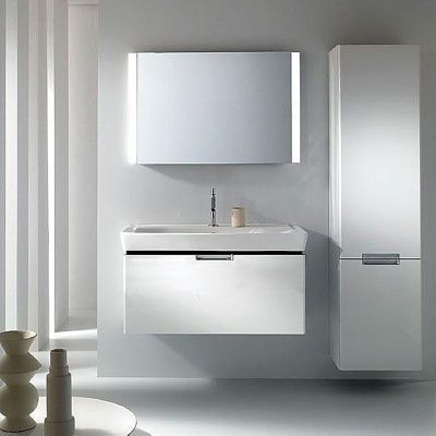 Тумба под раковину Jacob Delafon Reve 80 EB1131-G1C подвесная Белая глянцевая