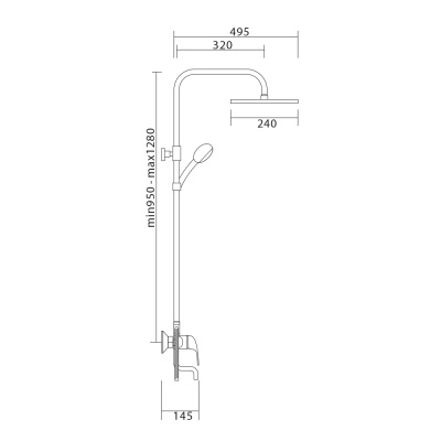 Душевая система Veragio Triumph VR.TRM-9915.CR Хром