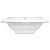 Ванна из искусственного камня Castone Келли 180x80 Белая