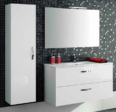 Шкаф пенал Jacob Delafon Ola 35 EB396-J5 подвесной Белый лак