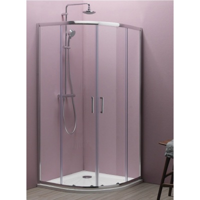 Душевой уголок Kolpa San Eco Quat TKP 90x90 профиль Хром стекло прозрачное