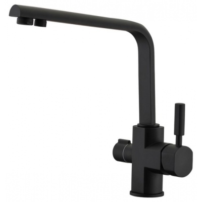 Смеситель для кухни Kaiser Decor 40144-2 Черный мрамор