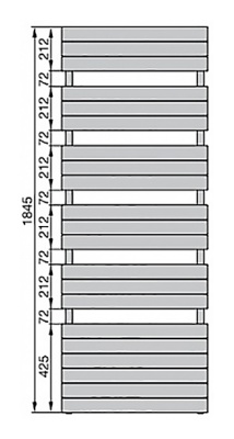 Полотенцесушитель Zehnder Nova Spa NOU-180-060 Белый