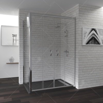 Душевой уголок RGW Passage PA-41 150x90 профиль Хром стекло прозрачное