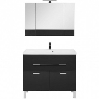 Комплект мебели для ванной Aquanet Верона 100 230321 Черный