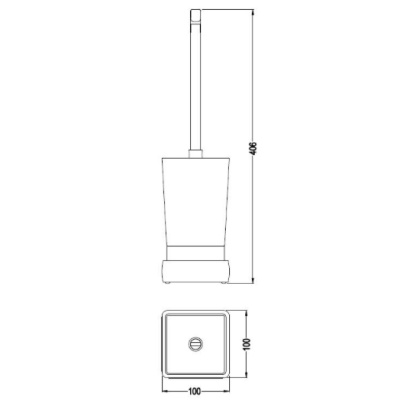 Ершик для унитаза Schein Elite 7057077 Хром