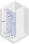 Душевая дверь Riho Scandic M105 90 GX0009201 L профиль Хром стекло прозрачное