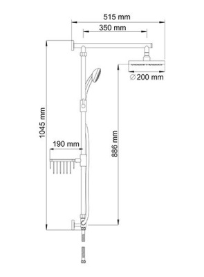 Душевая система WasserKRAFT A015 Хром
