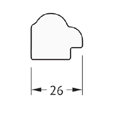 Зеркало Evoform Definite 78х58 Витая латунь