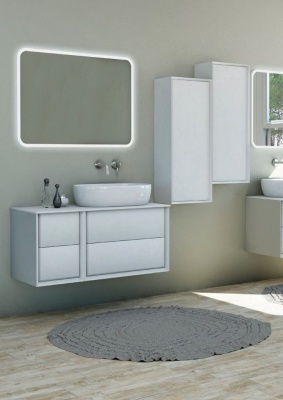 Bellagio Раковина 104, чаша слева 50213 Bianco opaco