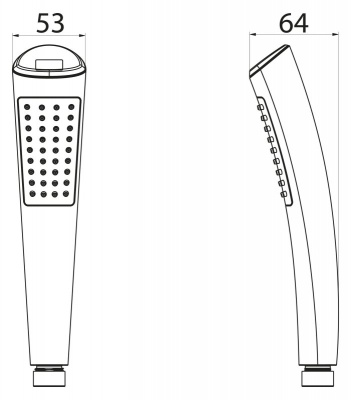 Душевая лейка BelBagno BB-D1LED-CRM Хром