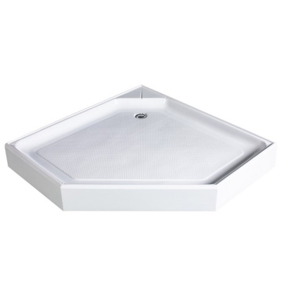 Акриловый поддон для душа River Penta 90x90x15 пятиугольный Белый