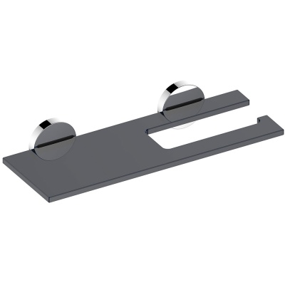 Держатель туалетной бумаги Keuco Edition 90 19073 018000 с полочкой Хром Серый Держатель туалетной бумаги Keuco Edition 90 19073 018000 с полочкой Хром Серый