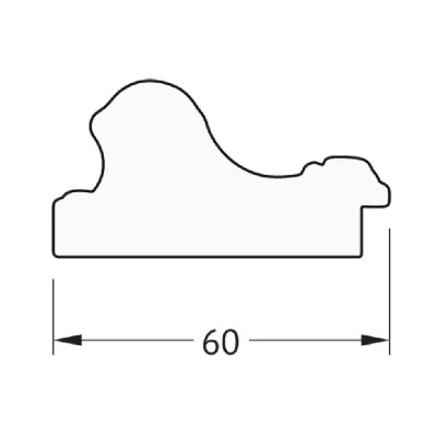 Зеркало Evoform Definite 51х41 Золотые бусы на серебре