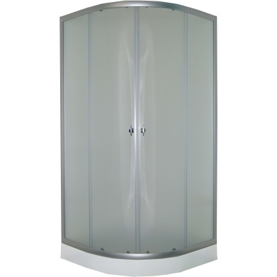 Душевой уголок Parly ZE911 90х193 профиль Матовый алюминиевый стекло матовое