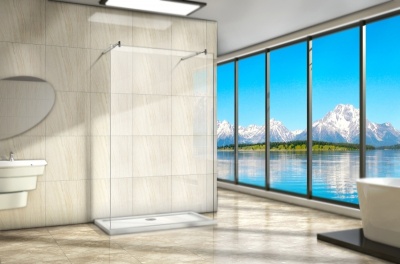 Душевая перегородка WeltWasser WW400 H-2 100 10000001235 кронштейны Хром стекло прозрачное