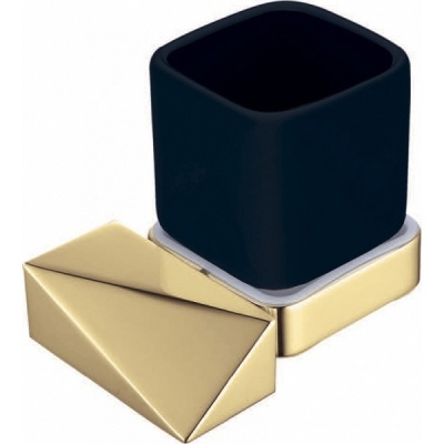 Стакан для зубных щеток Boheme New Venturo 10314-G-B Золото, Черный Стакан для зубных щеток Boheme New Venturo 10314-G-B Золото, Черный