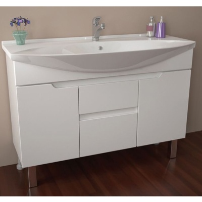 Тумба под раковину Dreja Laguna Plus 120 99.0110 Белый глянец