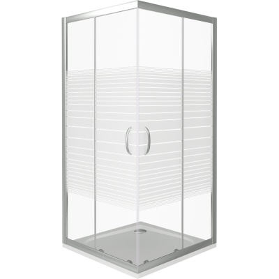 Душевой уголок Good Door Infinity CR-80 80х80 профиль Хром стекло прозрачное