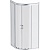 Душевой уголок AM.PM Gem 80х80 W90G-401-080WT радиальный профиль Матовый хром стекло прозрачное