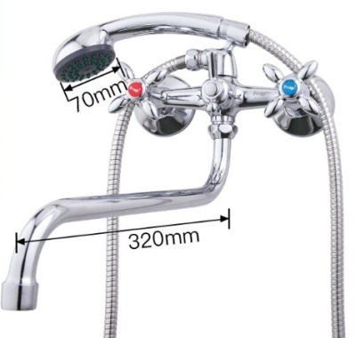 Смеситель для ванны Frap F2708 универсальный Хром