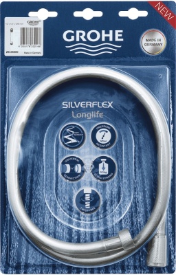 Душевой шланг Grohe Silverflex LongLife 125 26335000 Хром