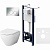 Комплект унитаза с инсталляцией AM.PM Spirit V2.0 FlashClean IS49051.701700 с сиденьем Микролифт и клавишей смыва Хром