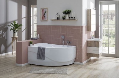 Акриловая ванна Aquanet Maldiva 150x90 L 00204001+184067+204668 с гидромассажем