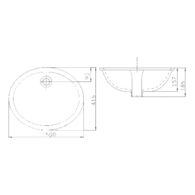 Раковина SSWW 50 CL3022 Белый