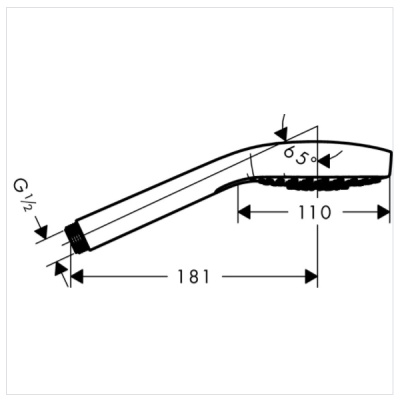 Душевая лейка Hansgrohe Croma Select E 26810400 Хром