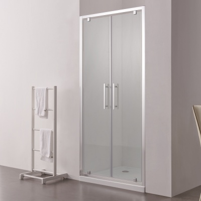 Душевая дверь в нишу SSWW LD60-Y22-800 80 профиль Хром стекло прозрачное