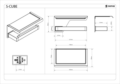 Держатель туалетной бумаги Sonia Accessories 176373 Черный матовый