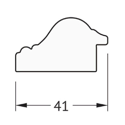 Зеркало Evoform Definite 81х61 Мельхиор