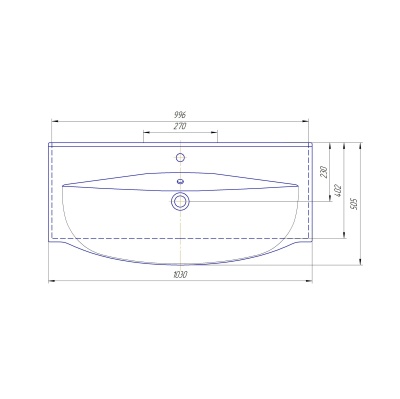 Раковина Кировит Элвис 1050 Белая