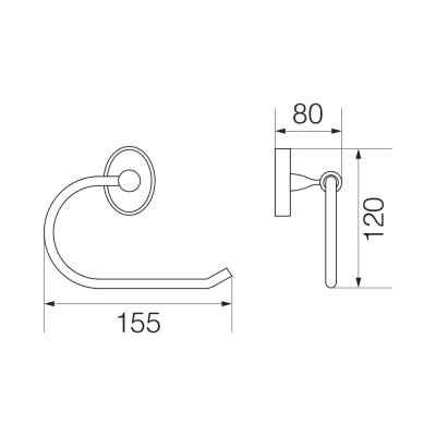 Держатель туалетной бумаги Veragio Bonjour VR.BNR-7827.CR Хром