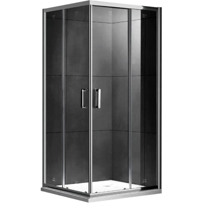 Душевой уголок Gemy Victoria 80x80 квадратный профиль Хром стекло прозрачное Душевой уголок Gemy Victoria 80x80 квадратный профиль Хром стекло прозрачное