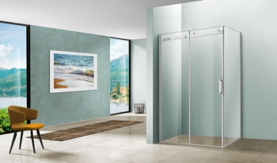 Душевой уголок Vincea Como 130х90 VSR-1C9013CL профиль Хром стекло прозрачное