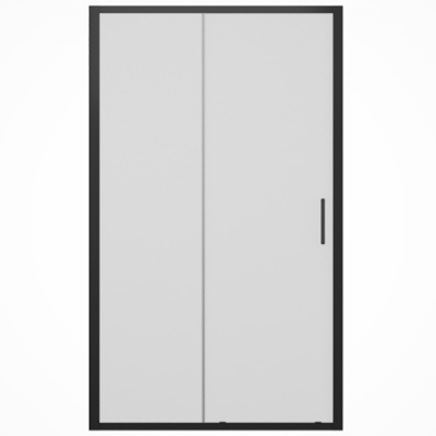 Душевая дверь Bravat Black Line 120 BD120.4101B профиль Черный стекло прозрачное
