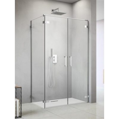 Дверь для душевого уголка Radaway Arta C DWD+S 45 L с петлей на углу L профиль Хром стекло прозрачное