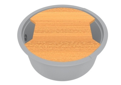 Кухонная мойка KitKraken Lake Grey 51 Серая