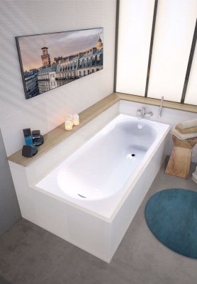 Ванна из литьевого мрамора Marmo Bagno Патриция 170x70 MB-PA170-70 с ножками без гидромассажа