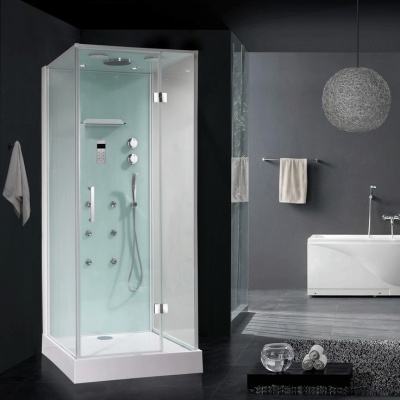 Душевая кабина Orans SR-86120E 100x90 с гидромассажем профиль Белый задние стенки Белые