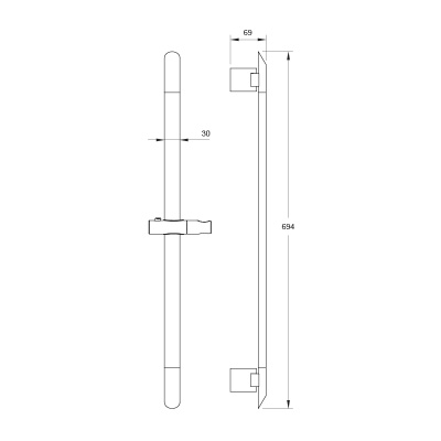 Штанга для душа Iddis Mirro MIR6940i17 Хром