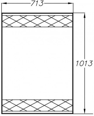 Зеркало Opadiris Порто 80 Z0000013813 без подсветки