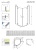 Душевой уголок Radaway Almatea PDD 100x100 профиль Хром стекло прозрачное